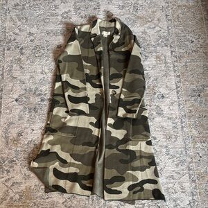 Anthropologie Maeve Chamo Long Sweater Coat